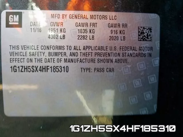 1G1ZH5SX4HF185310 фото 2