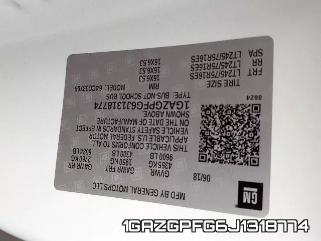 1GAZGPFG6J1318774 фото 2