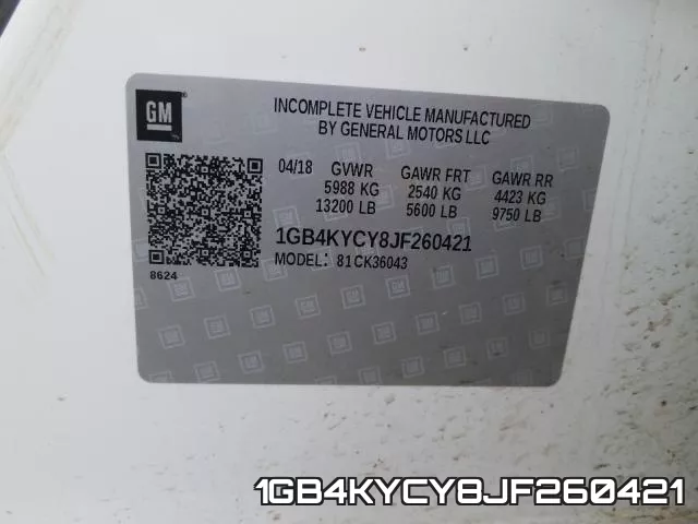 1GB4KYCY8JF260421 фото 2