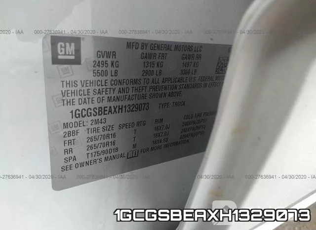1GCGSBEAXH1329073 фото 10