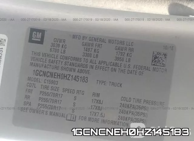 1GCNCNEH0HZ145183 фото 10