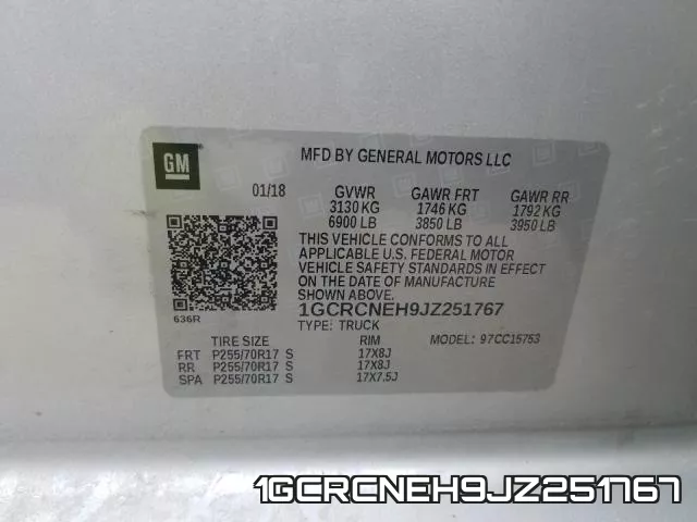 1GCRCNEH9JZ251767 фото 2