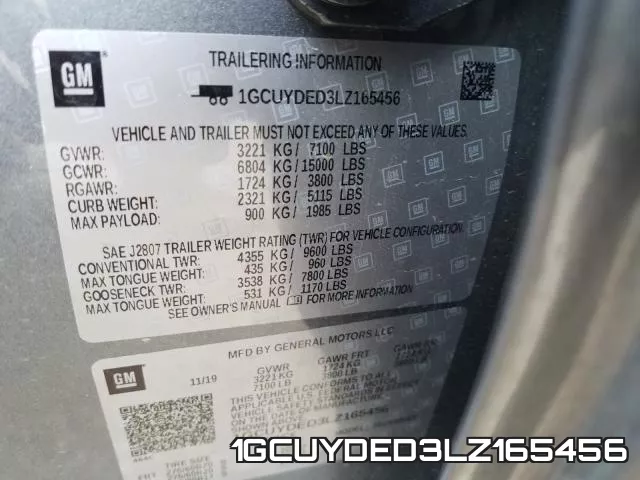 1GCUYDED3LZ165456 фото 2