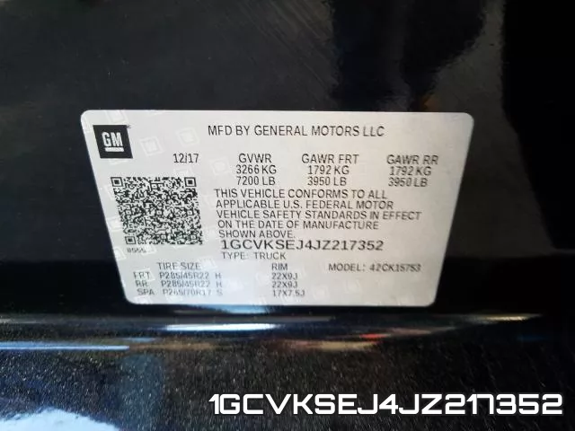 1GCVKSEJ4JZ217352 фото 2