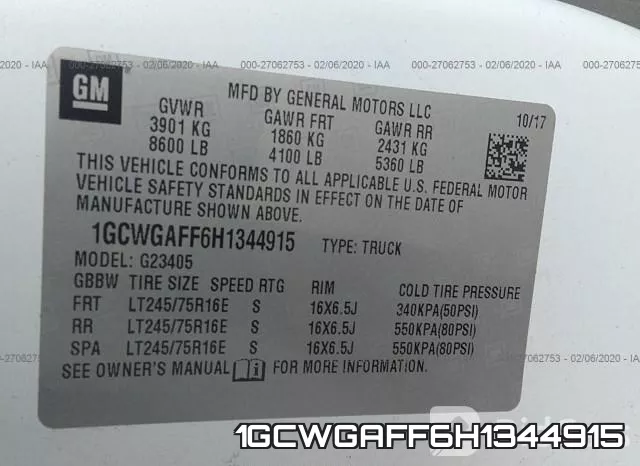1GCWGAFF6H1344915 фото 10