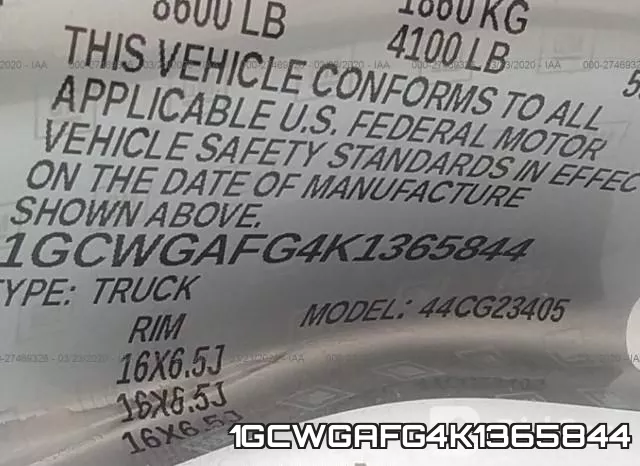 1GCWGAFG4K1365844 фото 10