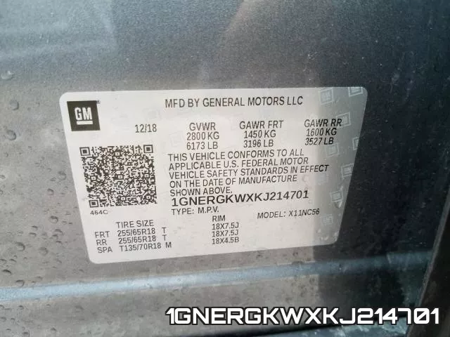 1GNERGKWXKJ214701 фото 2