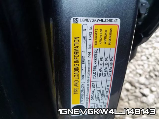 1GNEVGKW4LJ148143 фото 2