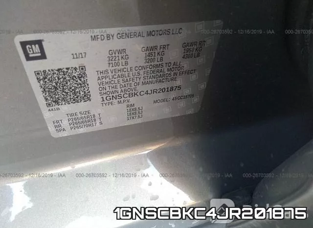 1GNSCBKC4JR201875 фото 10