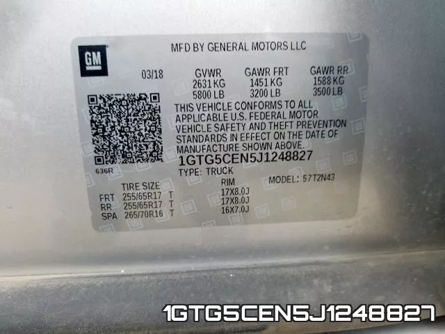 1GTG5CEN5J1248827 фото 2
