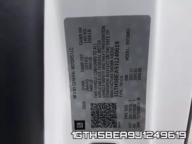 1GTH5BEA9J1249619 фото 2