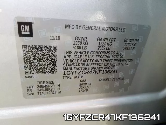 1GYFZCR47KF136241 фото 2