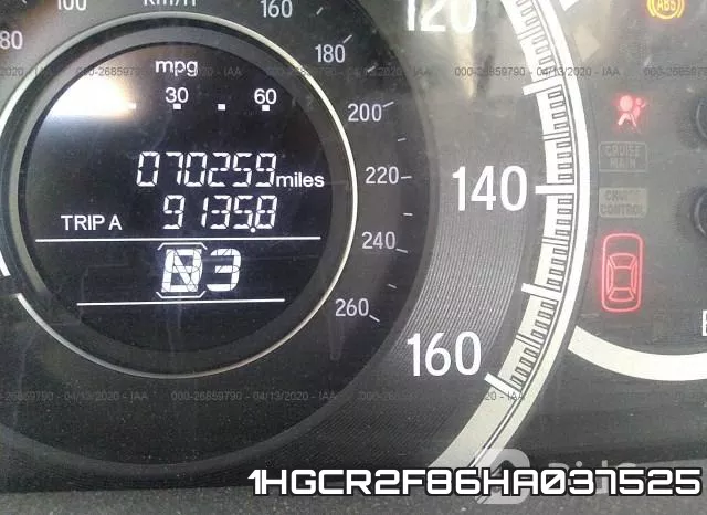 1HGCR2F86HA037525 фото 8