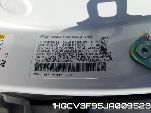 1HGCV3F95JA009523 фото 2