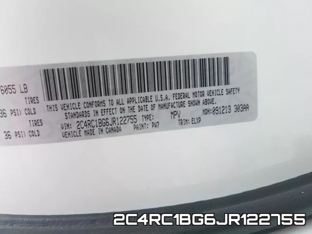 2C4RC1BG6JR122755 фото 2