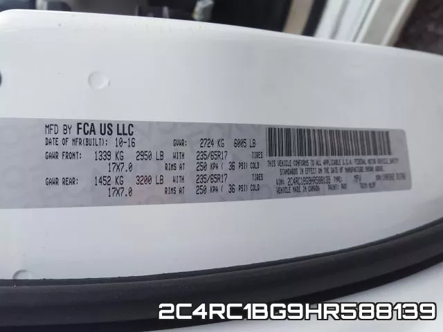2C4RC1BG9HR588139 фото 2