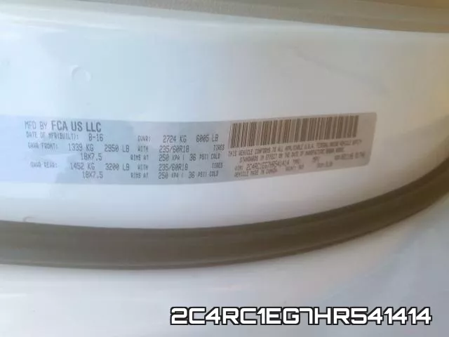 2C4RC1EG7HR541414 фото 2