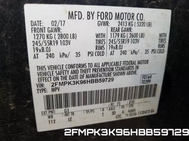 2FMPK3K96HBB59729 фото 2