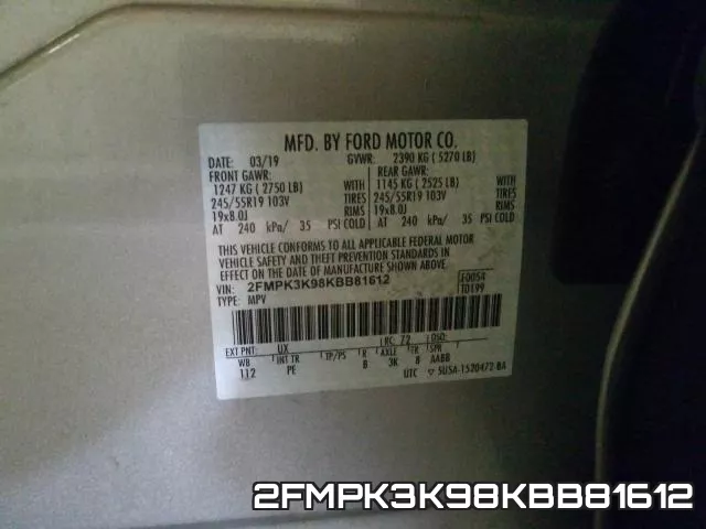 2FMPK3K98KBB81612 фото 2