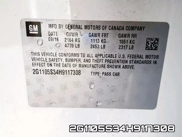 2G1105S34H9117308 фото 2