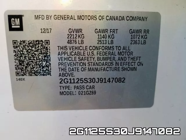 2G1125S30J9147082 фото 2