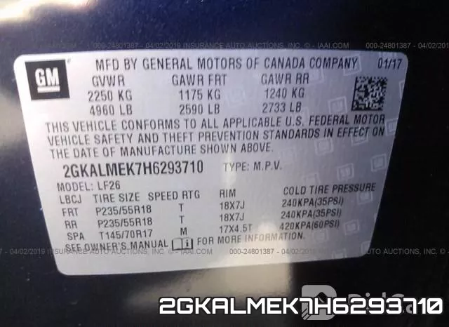 2GKALMEK7H6293710 фото 10