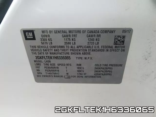 2GKFLTEK1H6336065 фото 2