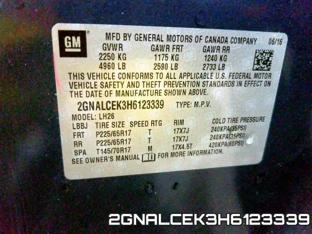 2GNALCEK3H6123339 фото 2