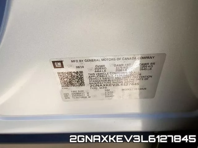 2GNAXKEV3L6127845 фото 2