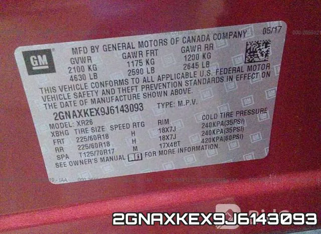 2GNAXKEX9J6143093 фото 10