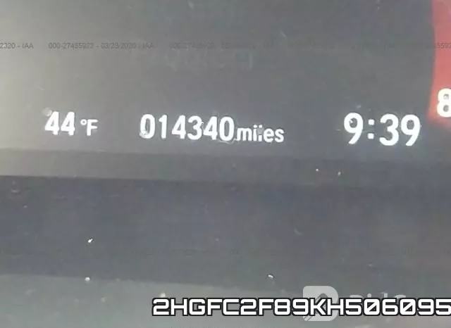 2HGFC2F89KH506095 фото 8