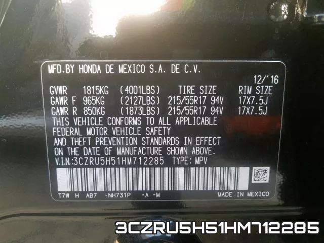 3CZRU5H51HM712285 фото 2
