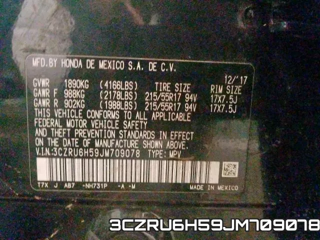 3CZRU6H59JM709078 фото 2