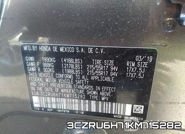 3CZRU6H71KM715282 фото 10