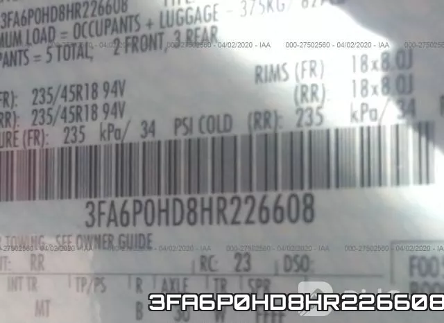 3FA6P0HD8HR226608 фото 10