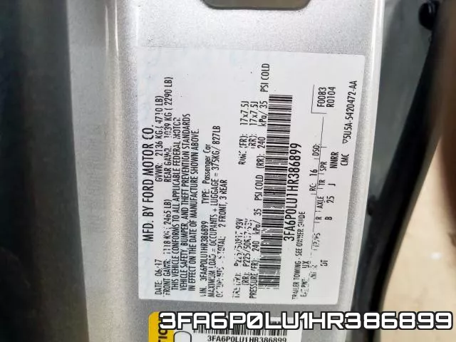 3FA6P0LU1HR386899 фото 2