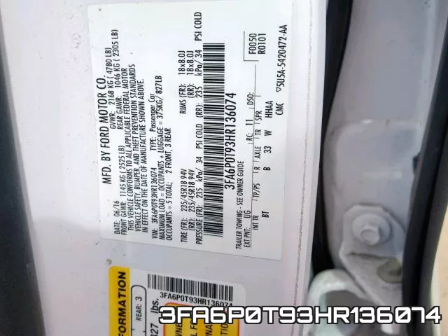 3FA6P0T93HR136074 фото 2