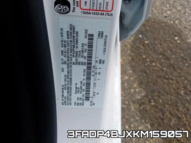 3FADP4BJXKM159057 фото 2