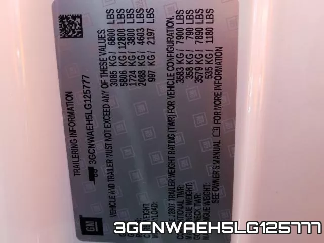 3GCNWAEH5LG125777 фото 2