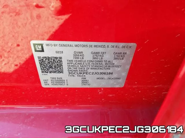 3GCUKPEC2JG306184 фото 2