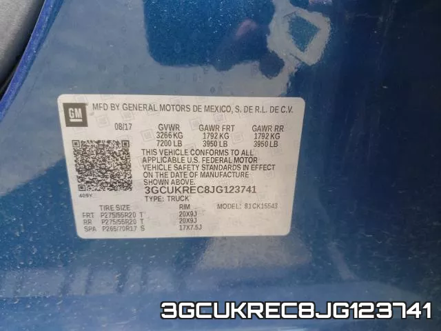 3GCUKREC8JG123741 фото 2