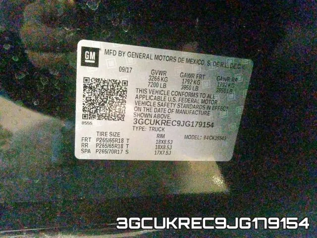 3GCUKREC9JG179154 фото 2