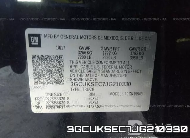 3GCUKSEC7JG210330 фото 10