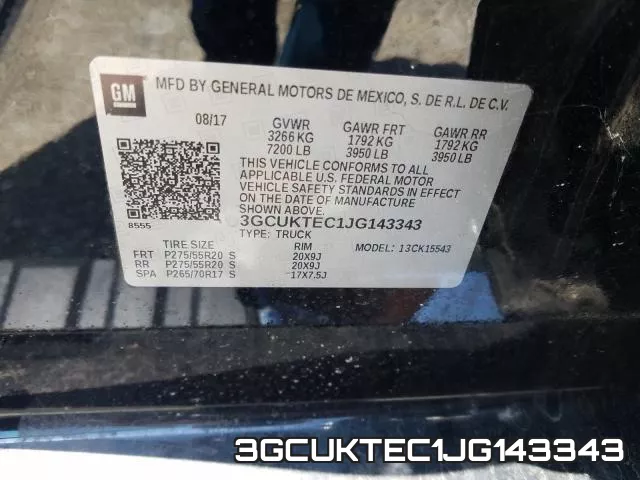 3GCUKTEC1JG143343 фото 2