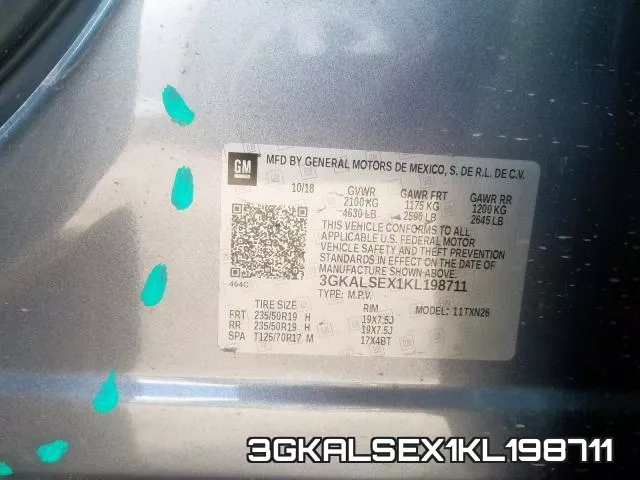 3GKALSEX1KL198711 фото 2