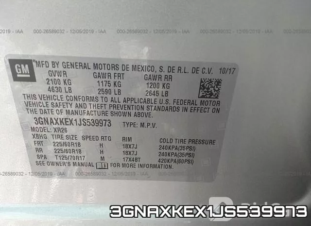 3GNAXKEX1JS539973 фото 10