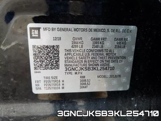 3GNCJKSB3KL254710 фото 2