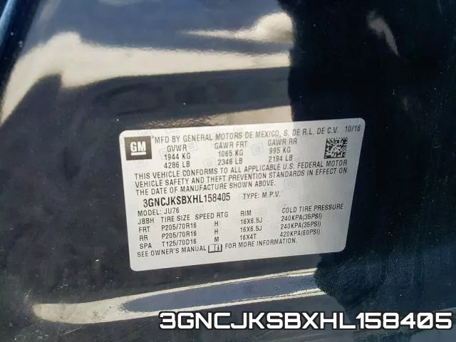 3GNCJKSBXHL158405 фото 2