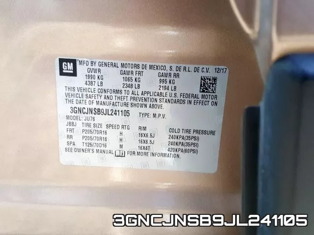 3GNCJNSB9JL241105 фото 2