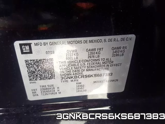 3GNKBCRS6KS687383 фото 2